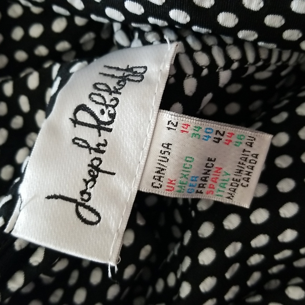 (12) Joseph Ribkoff Polka Dot High-Low - Picture 4 of 11